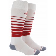FC Premier Adidas Teasm Speed Sock - WHITE/RED