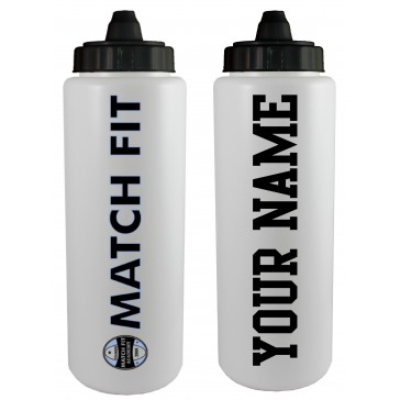 Match Fit Academy Fanatic Group 32oz Sideline Sport Water Bottle - WHITE