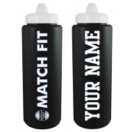 Match Fit Academy Fanatic Group 32oz Sideline Sport Water Bottle - BLACK