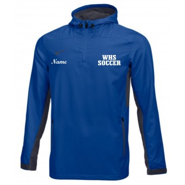 WHS Friends of Soccer Nike MENS Stock Woven 1/4 Zip Pullover Rain Jacket - ROYAL