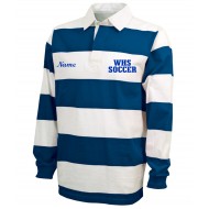 WHS Friends of Soccer Charles River Apparel MENS Classic Rugby Shirt - ROYAL/WHITE