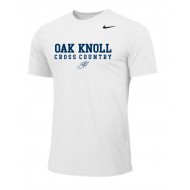 Oak Knoll Cross Country Nike MEN'S Short Sleeve Legend Top -WHITE