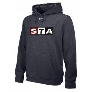 STA Spiritwear Nike Team Club Fleece Hooded Sweatshirt - DARK GREY