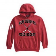 New Heights Field Hockey Pennant Sportswear Hooded Sweatshirt - RED
