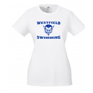 Westfield HS Swimming UltraClub Ladies Cool & Dry Sport Performance Interlock Tee 