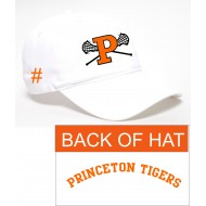 Princeton Lacrosse Pacific Headwear Buckle Strap Hat -WHITE