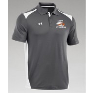 Thorne Wrestling Under Armour Team Colorblock Polo - GREY