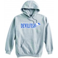 Devilfish Swimming Pennant Sportswear Hooded Sweatshirt