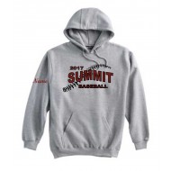 Summit HS Baseball Pennant Sportswear Hooded Sweatshirt - GREY