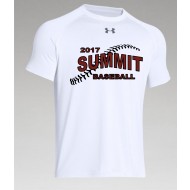Summit HS Baseball Under Armour Short Sleeve Locker Top - WHITE