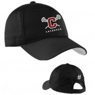 Colgate Lacrosse Sport-Tek Dry Zone Nylon Cap - BLACK