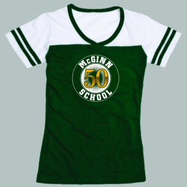 McGinn School Girls & Ladies T-Shirt - 50th LOGO