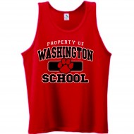 Washington School Augusta YOUTH_ADULT Tank - RED