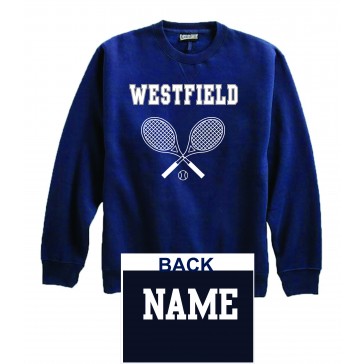 Westfield HS Girls Tennis PENNANT Crew Sweatshirt