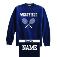 Westfield HS Girls Tennis PENNANT Crew Sweatshirt