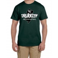 NJ Insanity Fastpitch Softball Gildan Short Sleeve T-Shirt -  FOREST