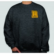 Roxbury HS GILDAN CREW Sweatshirt -GREY W/ R LOGO