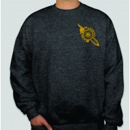 Roxbury HS GILDAN CREW Sweatshirt - GREY W/ DAGGER LOGO