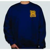 Roxbury HS GILDAN CREW Sweatshirt - NAVY W/ R LOGO