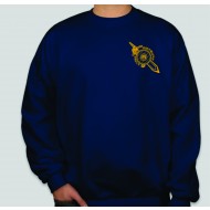 Roxbury HS GILDAN CREW Sweatshirt - NAVY W/ DAGGER LOGO