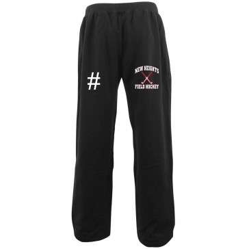 New Heights Field Hockey Pennant Sportswear Sweatpants w/ Pockets - BLACK