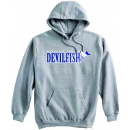 Devilfish Swimming PENNANT Hooded Sweatshirt