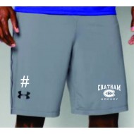 Chatham HS Hockey UNDER ARMOUR Raid Shorts - Steel Grey