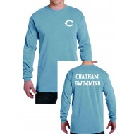 Chatham HS Swimming COMFORT COLORS Long Sleeve T-Shirt