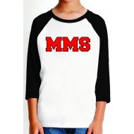 Maplewood Middle School RAGLAN 3/4 T-Shirt
