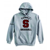 Summit HS Baseball PENNANT Hooded Sweatshirt - GREY