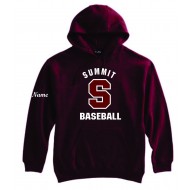 Summit HS Baseball PENNANT Hooded Sweatshirt - MAROON