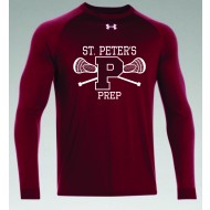 St Peters Prep Lax UNDER ARMOUR Long Sleeve Locker Top - Maroon