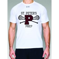 St Peters Prep Lax UNDER ARMOUR Short Sleeve Locker Top - WHITE