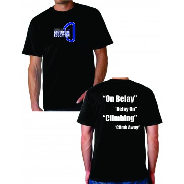 Millburn Adventure Education GILDAN "The Climb Away" SS 100% Cotton T-Shirt - BLACK