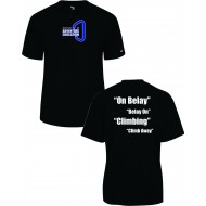Millburn Adventure Education BADGER "The Climb Away" SS Dri-Fit Performance Shirt - BLACK
