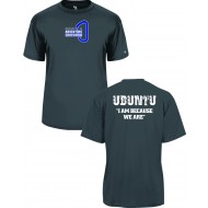Millburn Adventure Education BADGER "The UBUNTU" SS Dri-Fit Performance Shirt - CHARCOAL