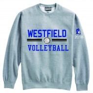 Westfield HS Volleyball PENNANT Crewneck Sweatshirt