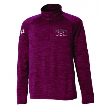 Colgate Lacrosse Charles River MENS Space Dye Performance 1/4 Pullover
