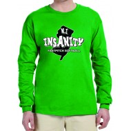 NJ Insanity Fastpitch Softball Gildan Long Sleeve T-Shirt -  GREEN