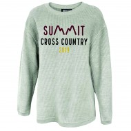 Summit HS Girls XC PENNANT Ribbed Crew Sweatshirt