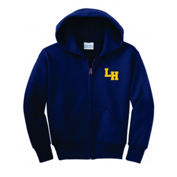 Long Hill PORT & COMPANY Full Zip Hooded Sweatshirt