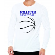 Millburn HS Basketball BELLA CANVAS Long Sleeve T Shirt