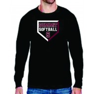SHS Softball CHAMPION Long Sleeve T Shirt - BLACK
