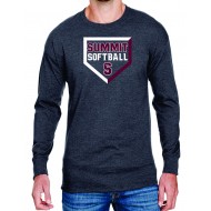 SHS Softball CHAMPION Long Sleeve T Shirt - CHARCOAL