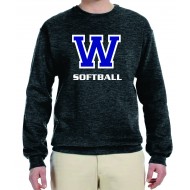 WHS Softball JERZEES Crew Sweatshirt