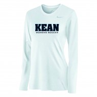 Kean Womens Soccer NIKE WOMENS Long Sleeve Legend T - WHITE