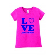Jefferson School DISTRICT Girls Cotton T Shirt