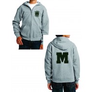 Mcginn School PORT COMPANY Full Zip Hooded Sweatshirt