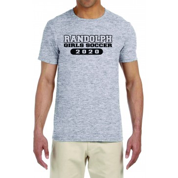Randolph HS Girls Soccer GILDAN Softstyle T Shirt - GREY