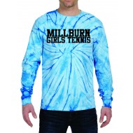 Millburn HS Tennis TIE DYE Long Sleeve T Shirt